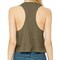 BELLA + CANVA Women's Racerback Crop Tank, Lightweight Sleeveless T-Shirt for Crafting